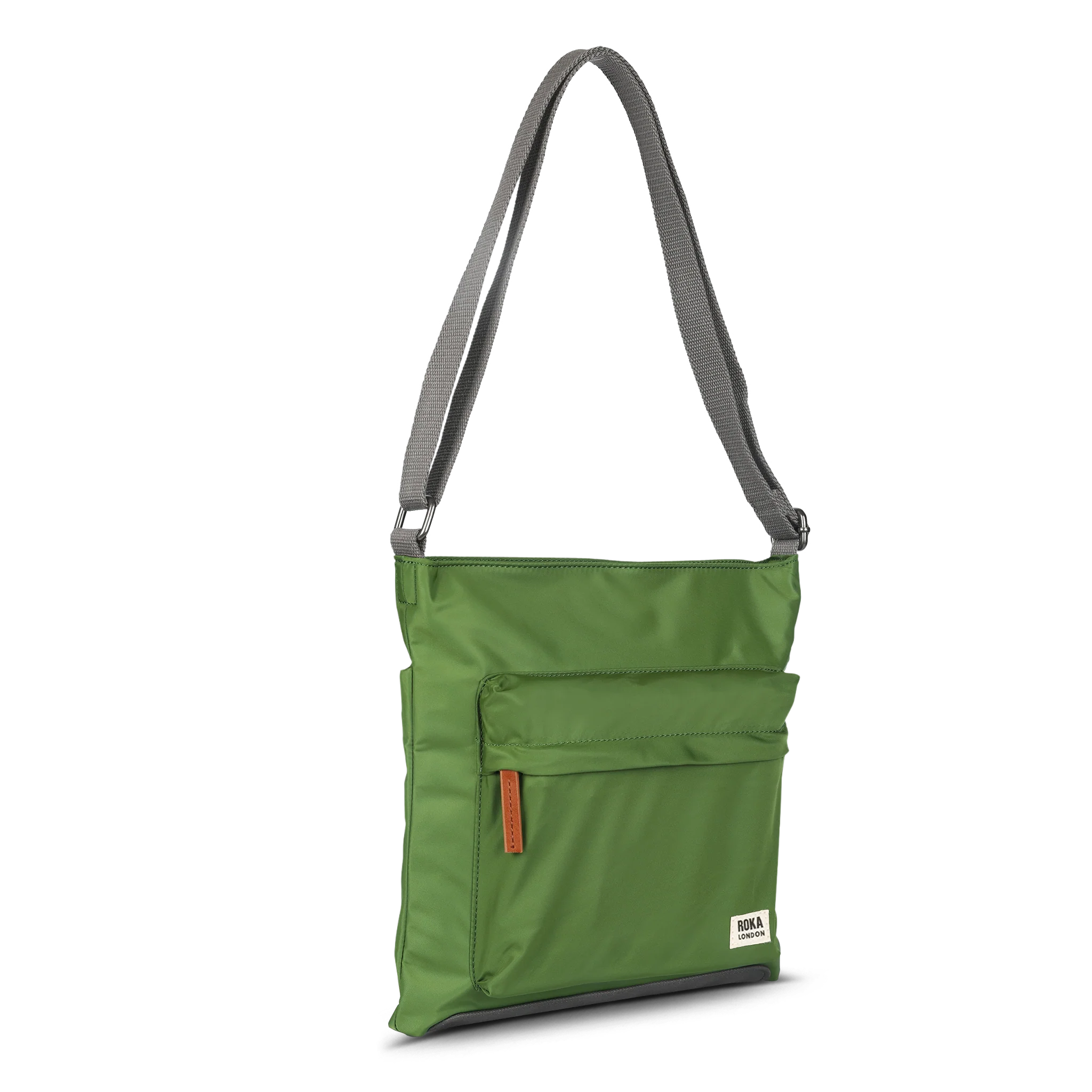 ROKA London - Kennington M crossbody-väska #Färg_Avocado