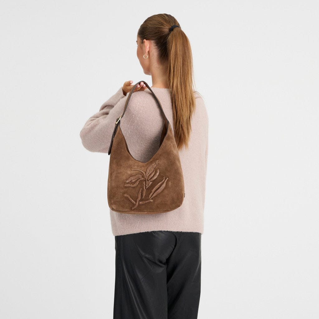 Santa Fe Axelremsväska 17 CM #Färg_Valnöt
