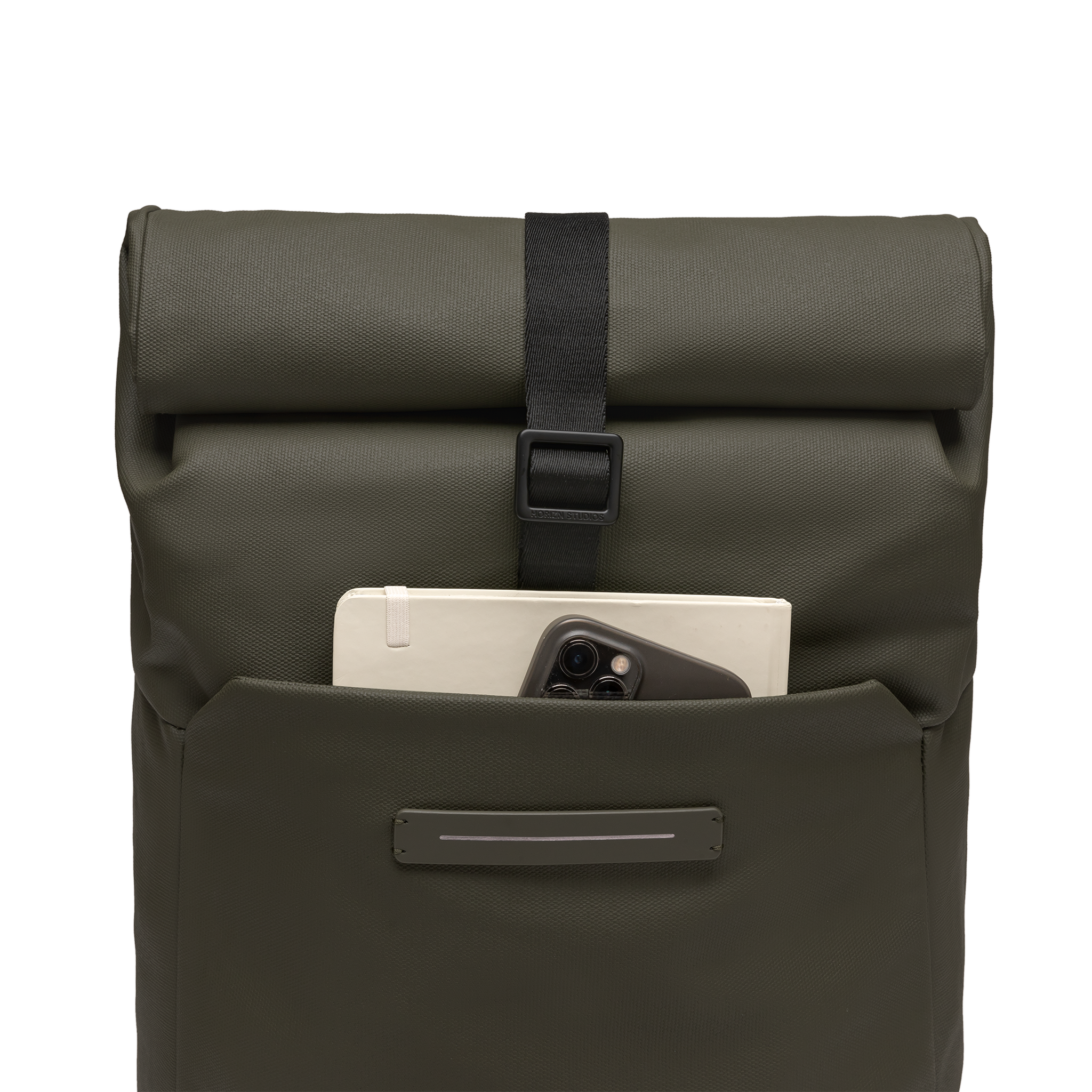 SoFo Rolltop Backpack X #Färg_Mörk oliv