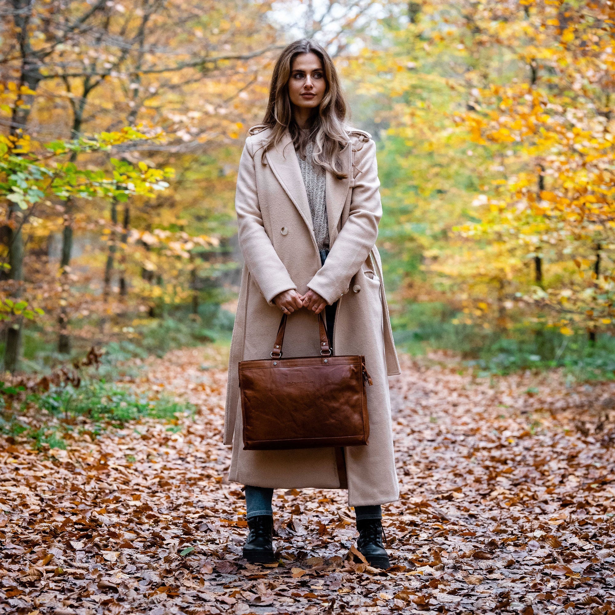 Stockholm Totebag #Färg_Cognac