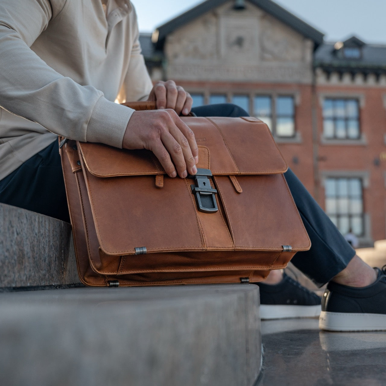 The Chesterfield Brand - Stuttgart Portfölj #Färg_Stuttgart_Cognac