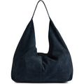 Shoppingväska i mocka 30 CM #Färg_Ocean