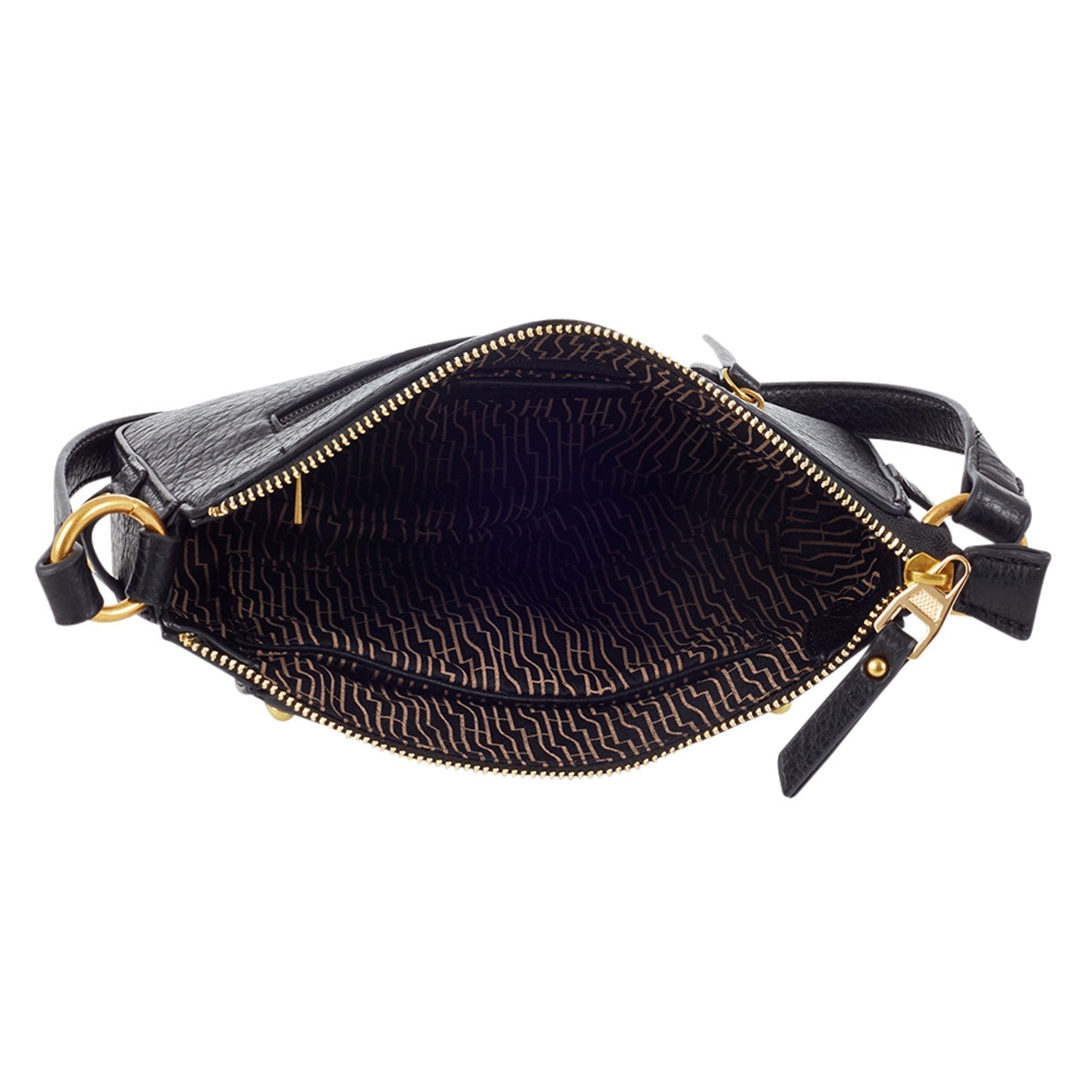 3 Buckles Axelremsväska Liten #Färg_Svart