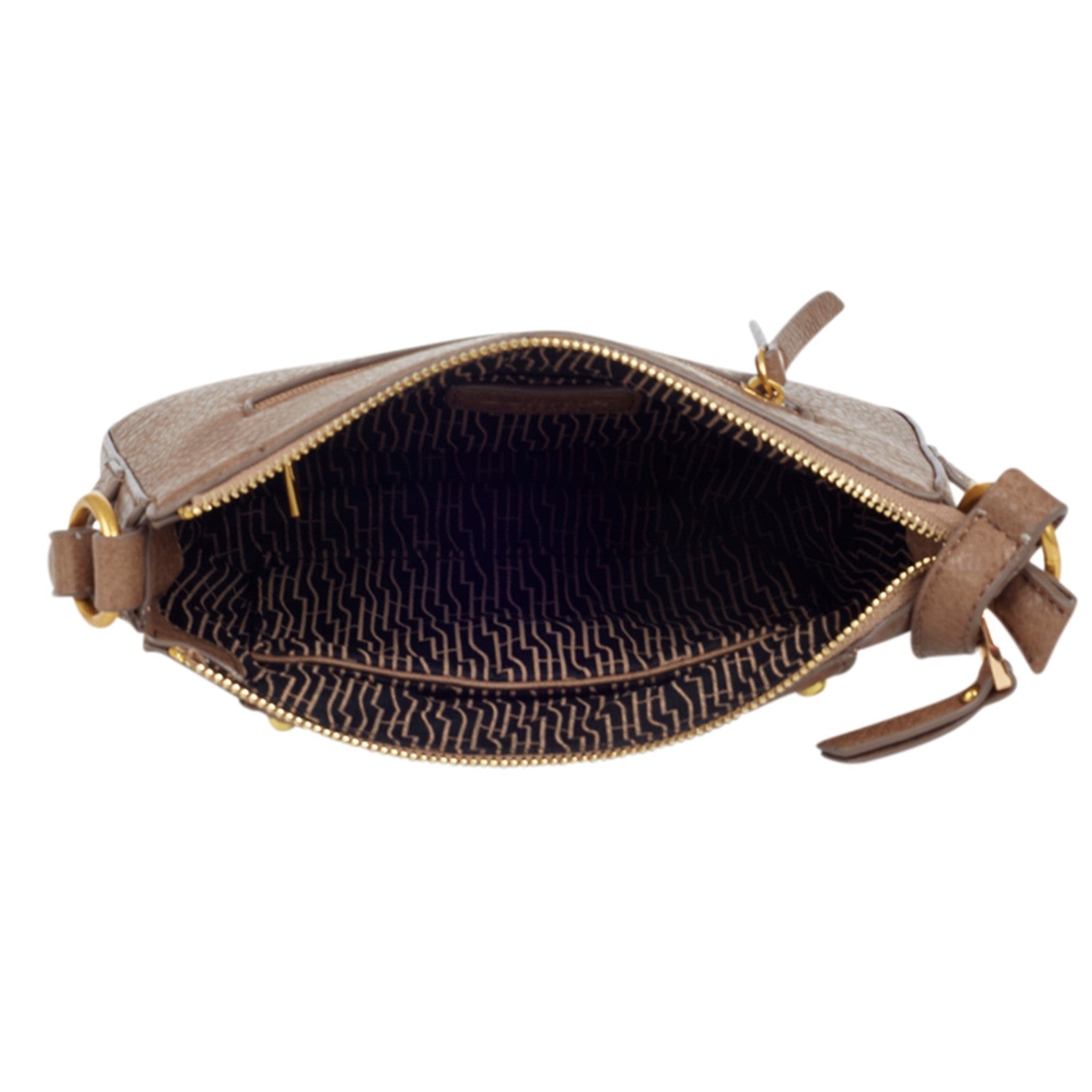 3 Buckles Axelremsväska Liten #Färg_Taupe