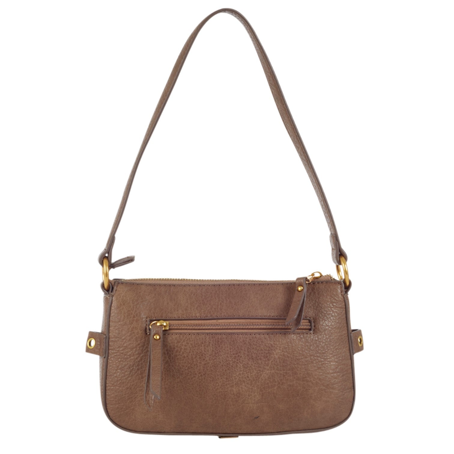 3 Buckles Axelremsväska Liten #Färg_Taupe