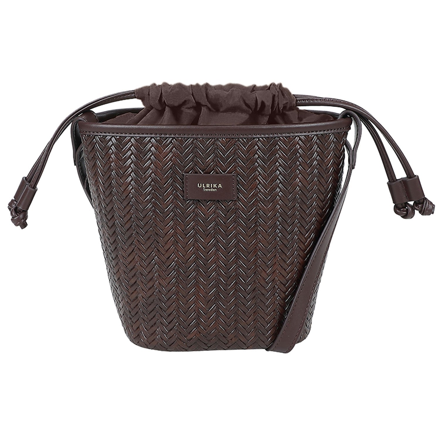 Braid4 Bucket Väska #Färg_Brun