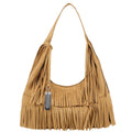 Fringes Axelväska #Färg_Camel