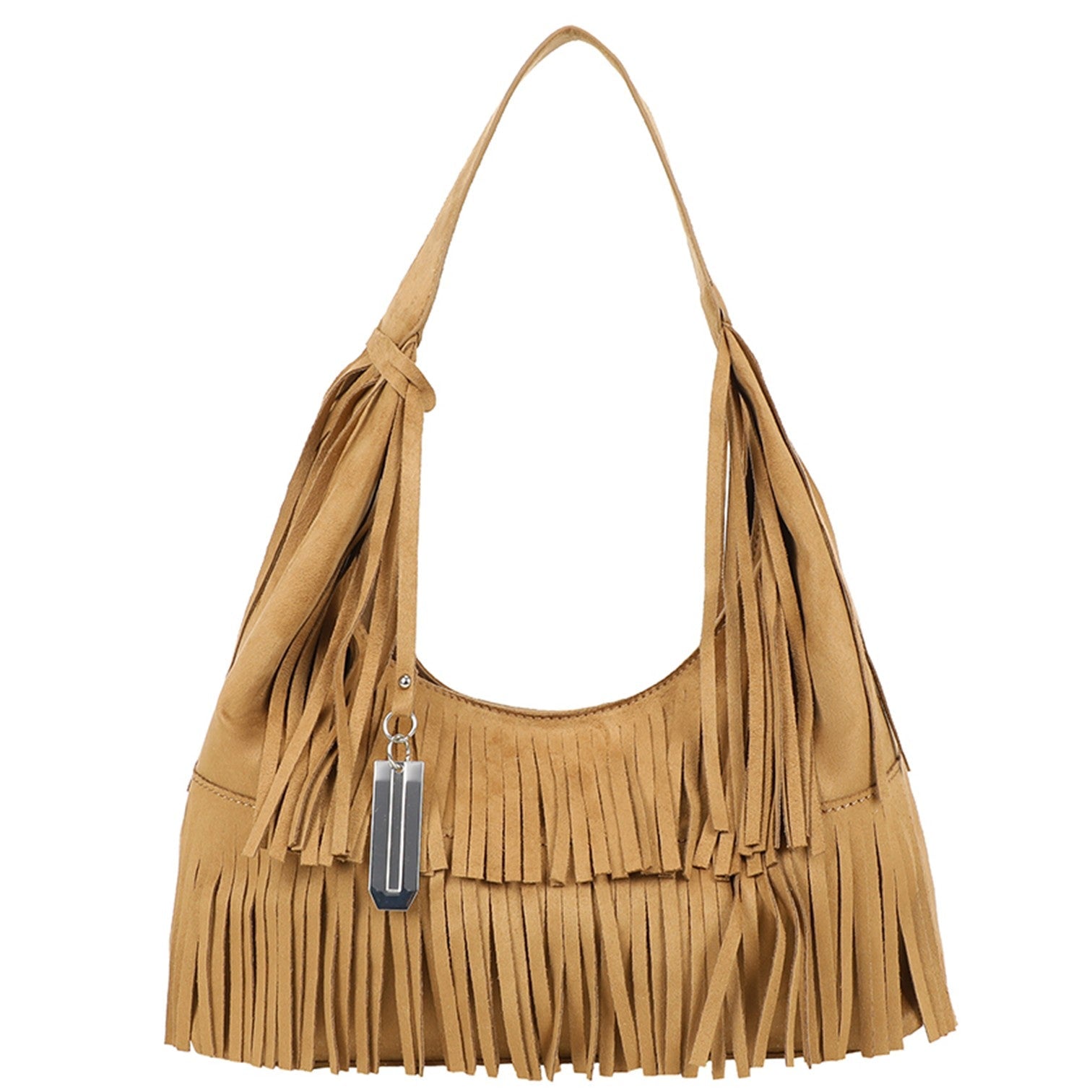 Fringes Axelväska #Färg_Camel