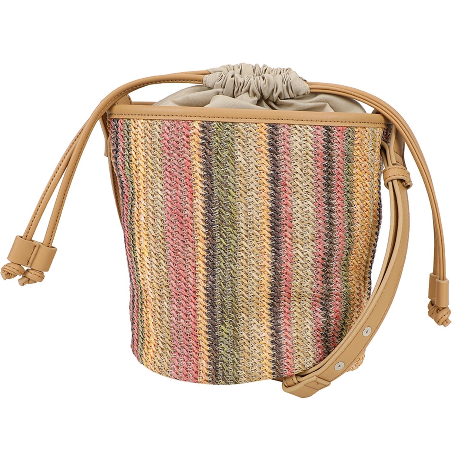 Straw Hink Väska #Färg_Rosa