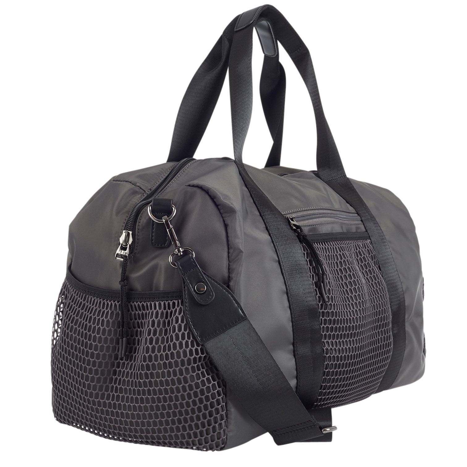 Nylon Weekendbag #Färg_Grå