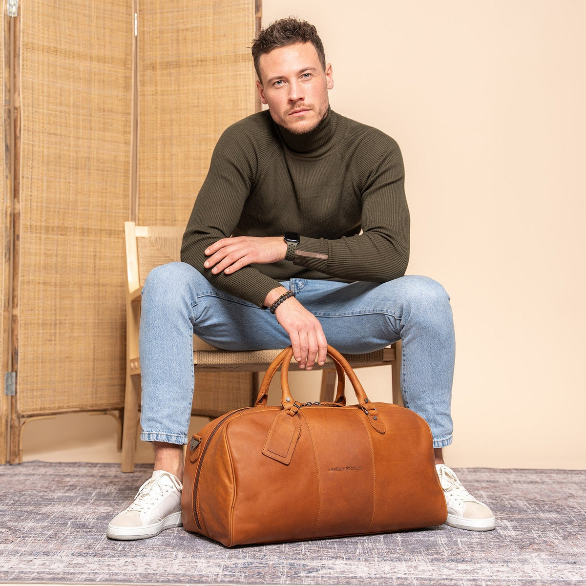 William Weekendväska #Färg_Cognac