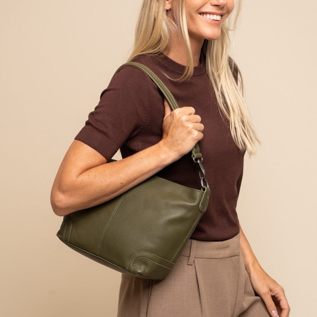 The Chesterfield Brand - Zarita Axelväska #Färg_Olivgrön