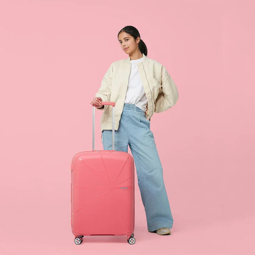 american tourister kabinväska röd