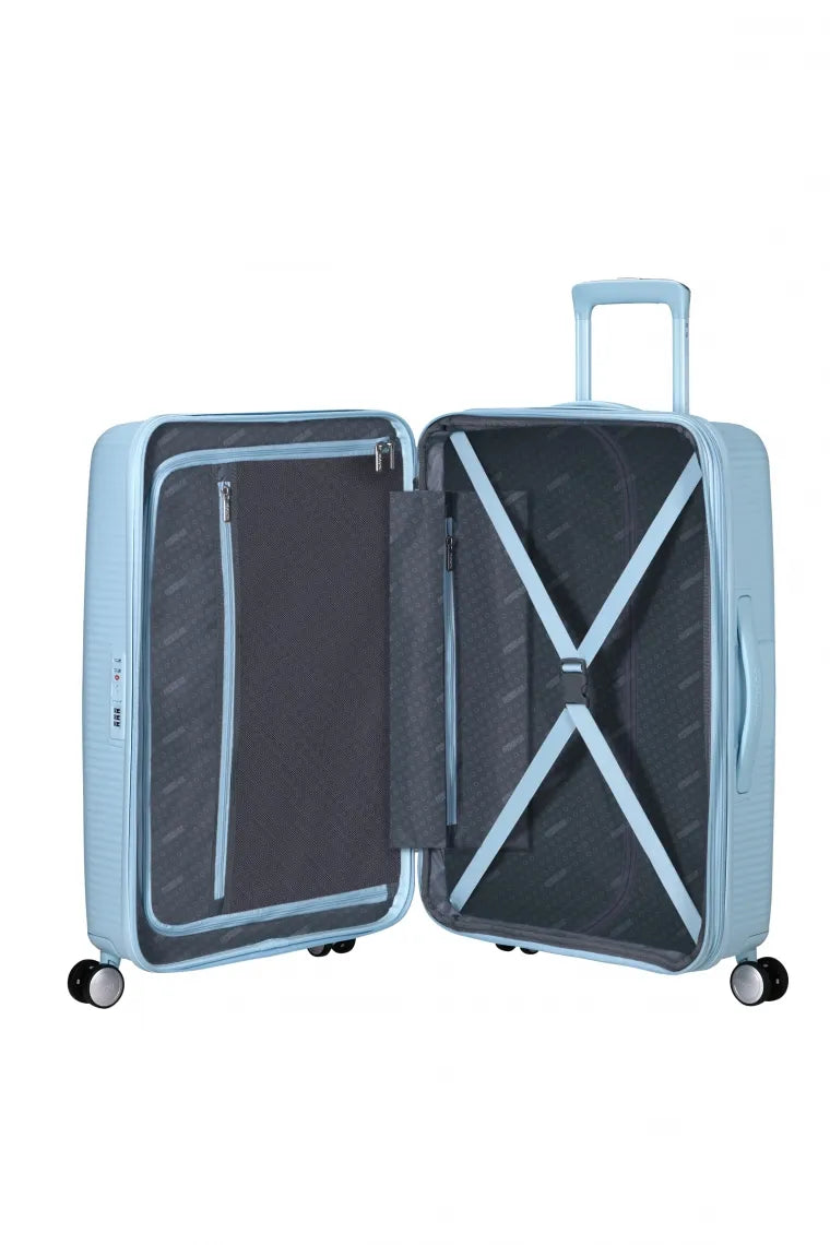 American Tourister - SoundBox 67cm - Resväska - Ljusblå - M