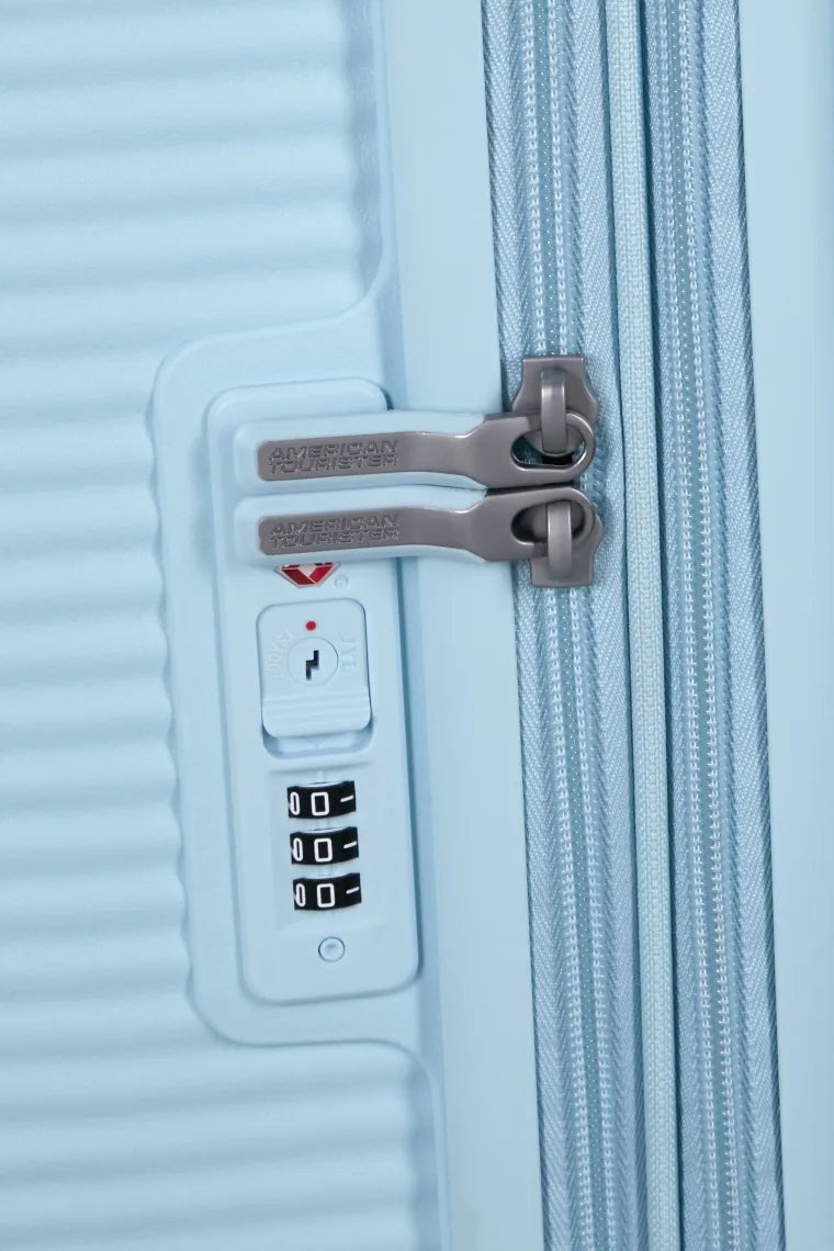 American Tourister - SoundBox 67cm - Resväska - Ljusblå - M