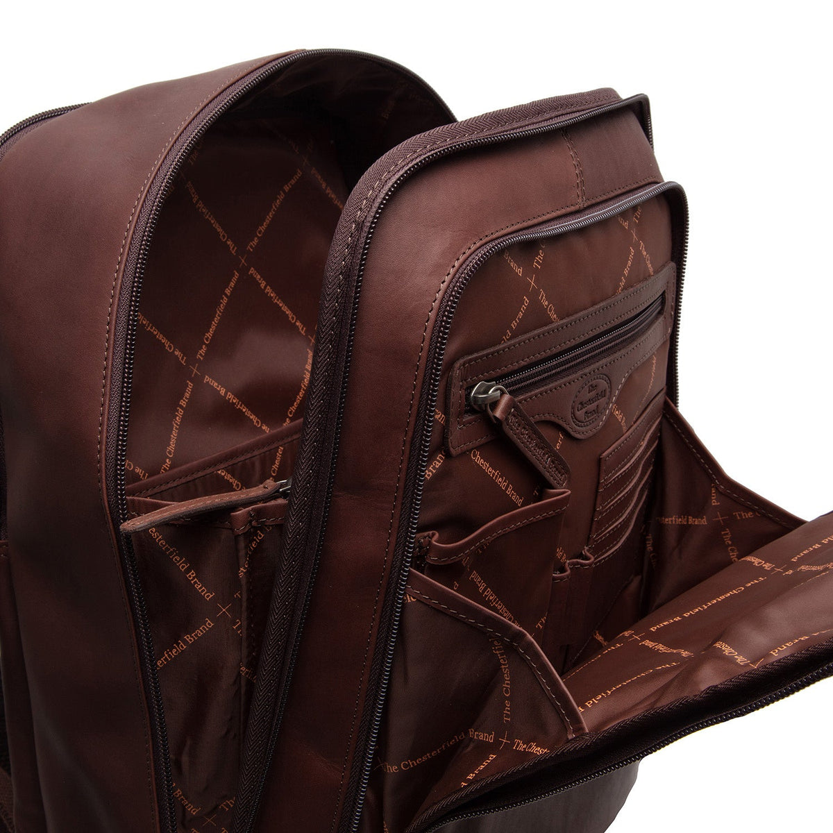 The Chesterfield Brand - Detroit Laptopryggsäck #Färg_Brun