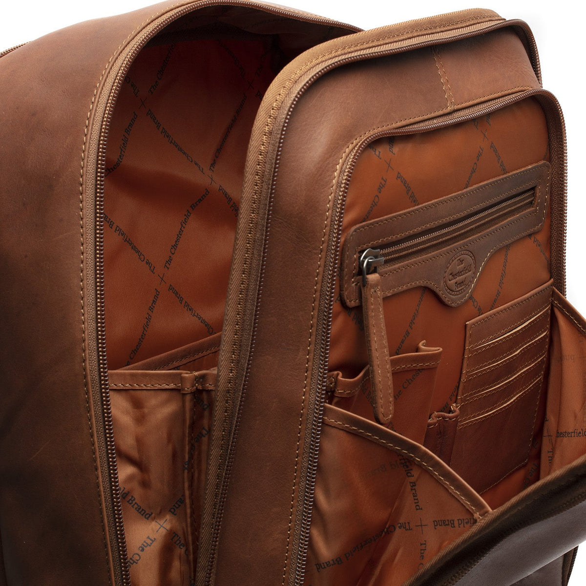 The Chesterfield Brand - Detroit Laptopryggsäck #Färg_Konjak