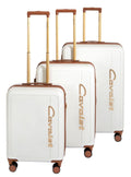 Cavalet Viken 3-SET Vit resväskor S/M/L 4 hjul - SET