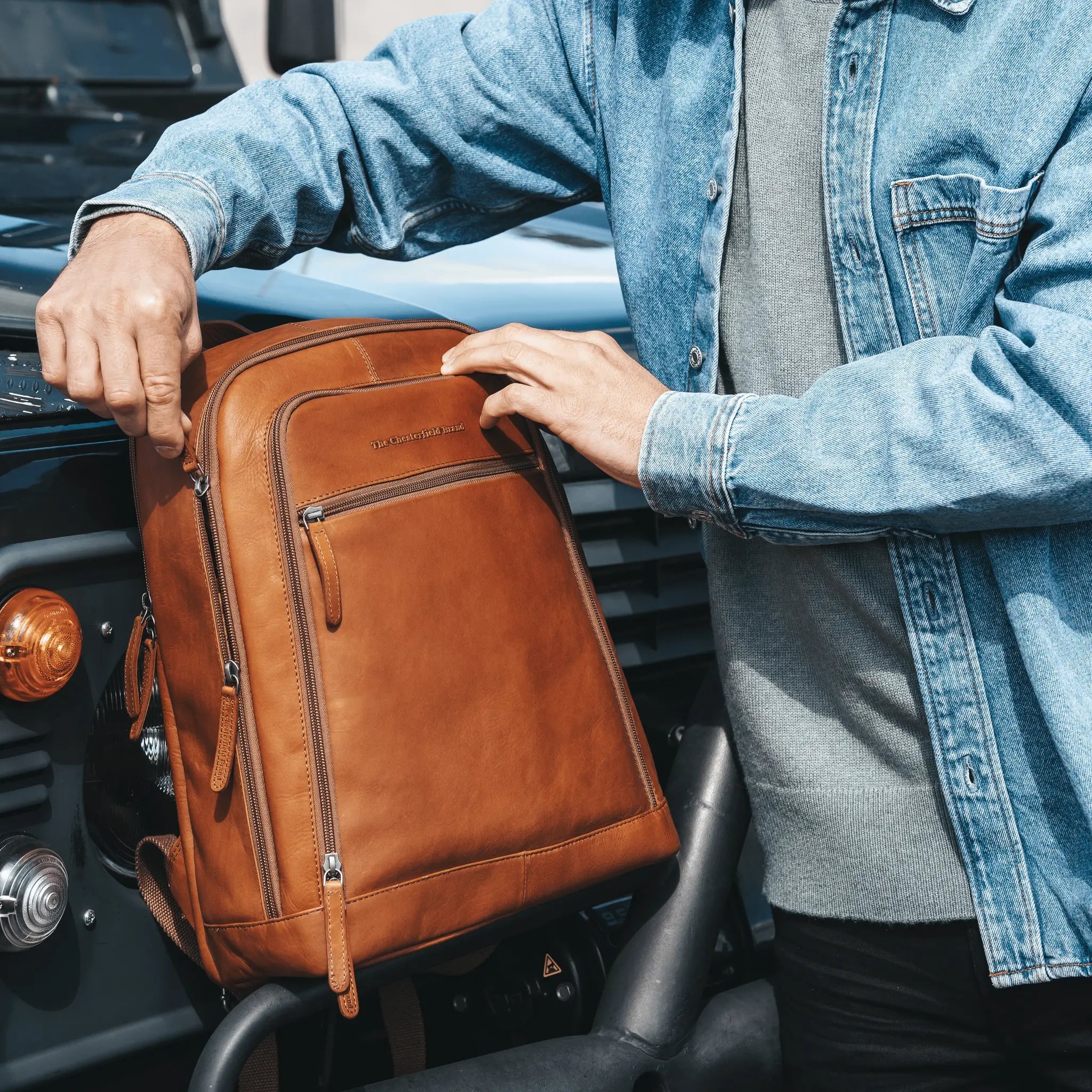 The Chesterfield Brand - Detroit Laptopryggsäck #Färg_Konjak