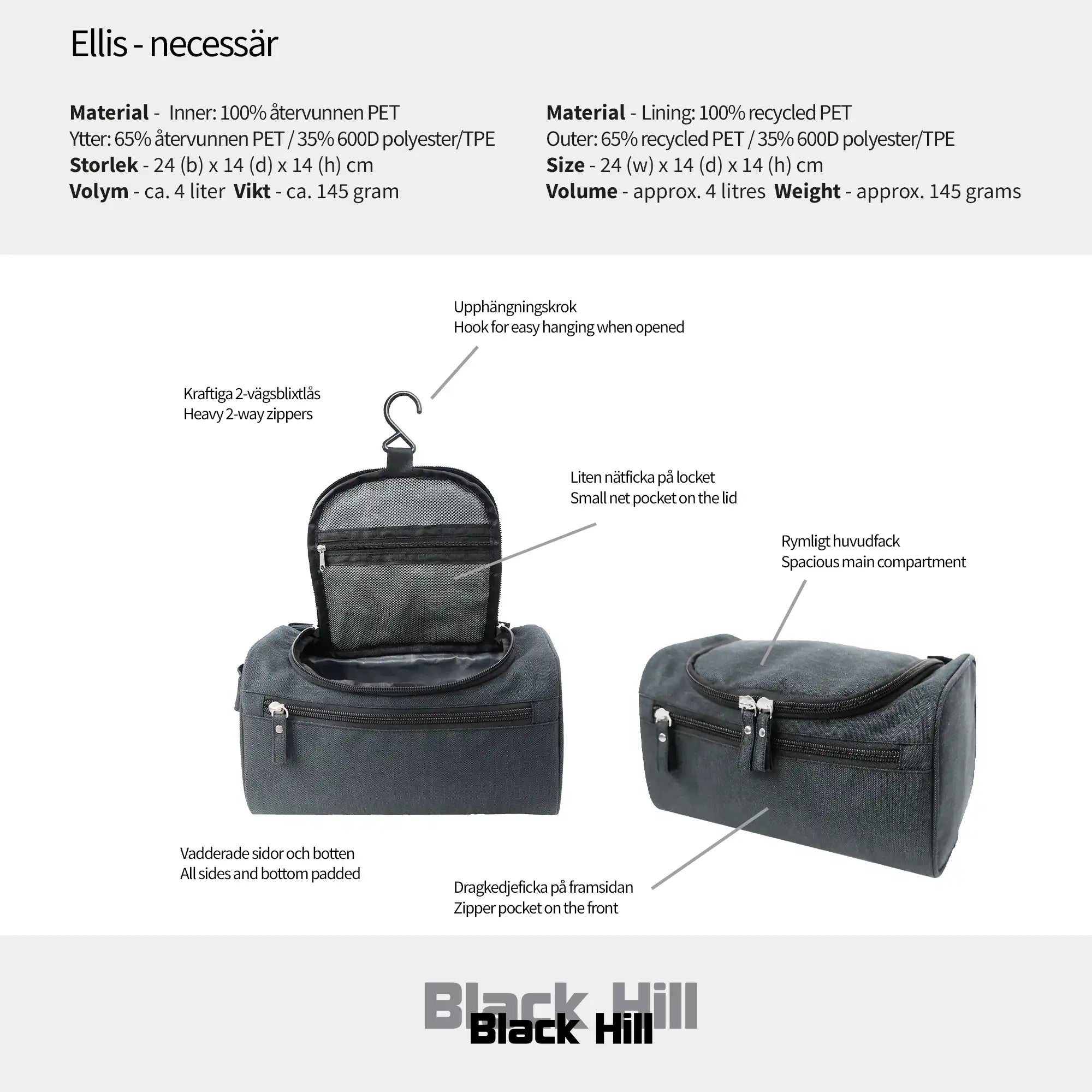 Black Hill - Ellis - necessär #Färg_Antracit