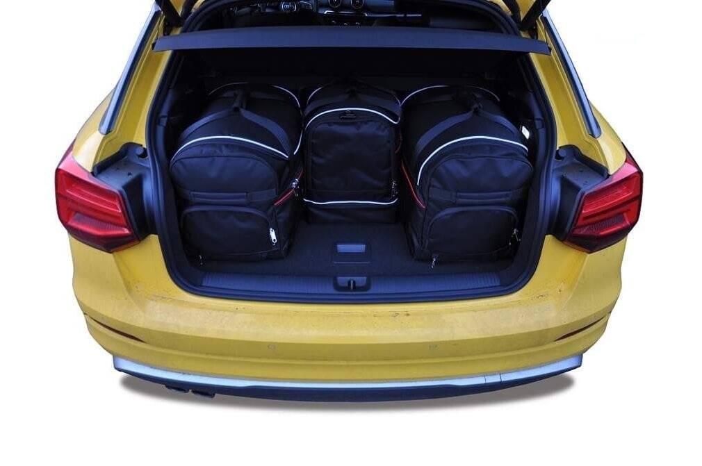 Audi Q2 2016+ 4-väskor #färg_Svart