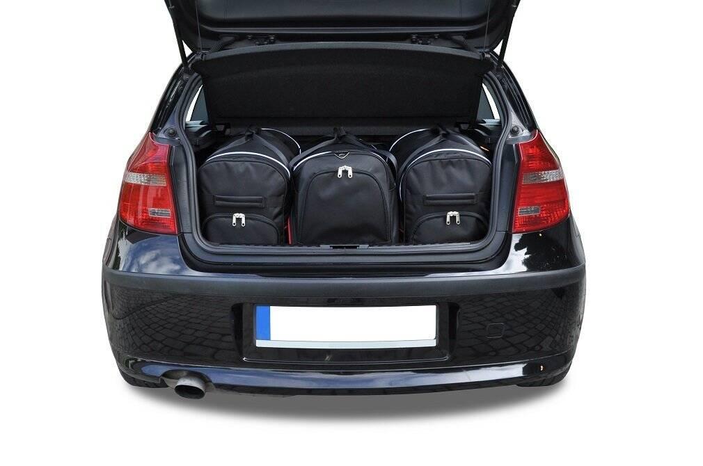 BMW 1 HATCHBACK 2004-2011 3-väskor #färg_Svart
