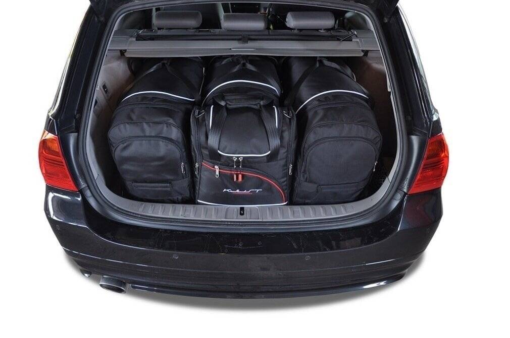 BMW 3 TOURING 2005-2013 4-väskor Aero #färg_Svart