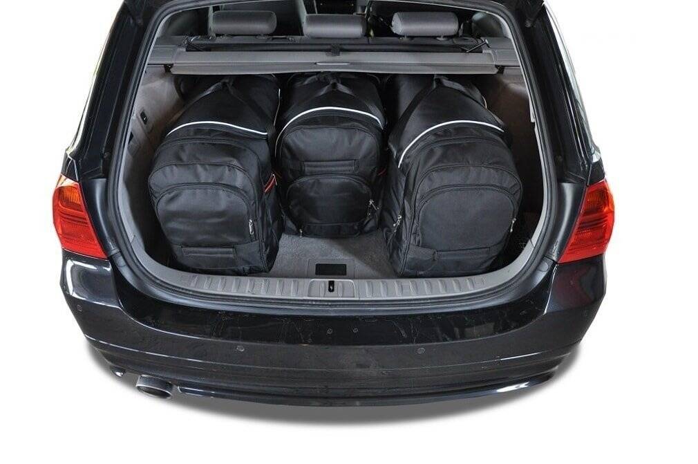 BMW 3 TOURING 2005-2013 4-väskor Aero #färg_Svart