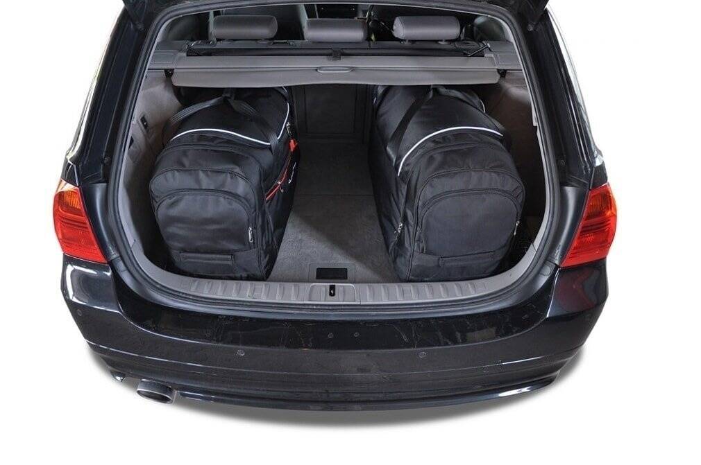 BMW 3 TOURING 2005-2013 4-väskor Aero #färg_Svart