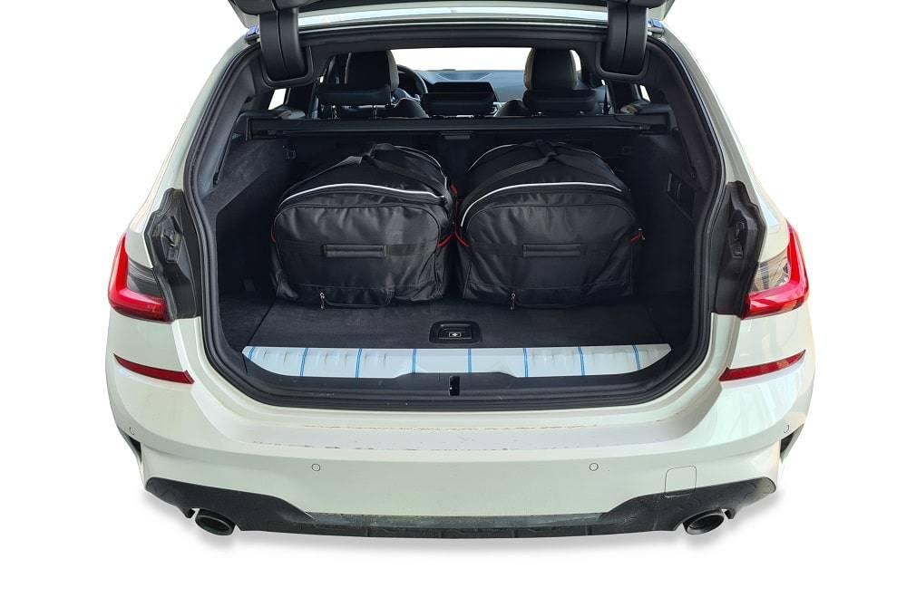 BMW 3 TOURING PHEV 2020+ 4-väskor #färg_Svart