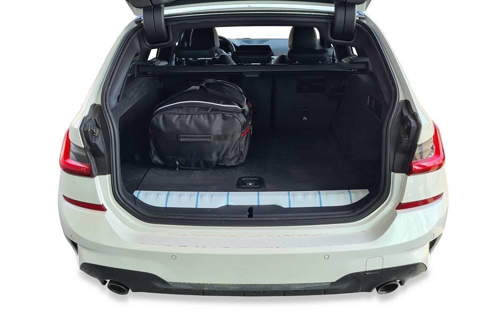 BMW 3 TOURING PHEV 2020+ 4-väskor #färg_Svart