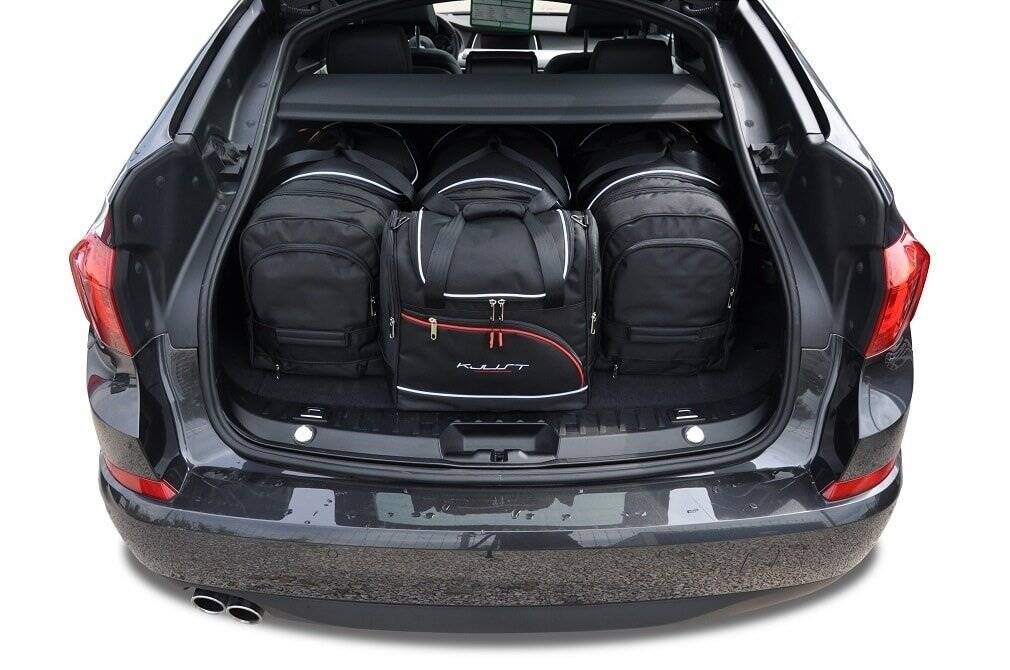 BMW 5 GRAN TURISMO 2010-2017 4-väskor Aero #färg_Svart