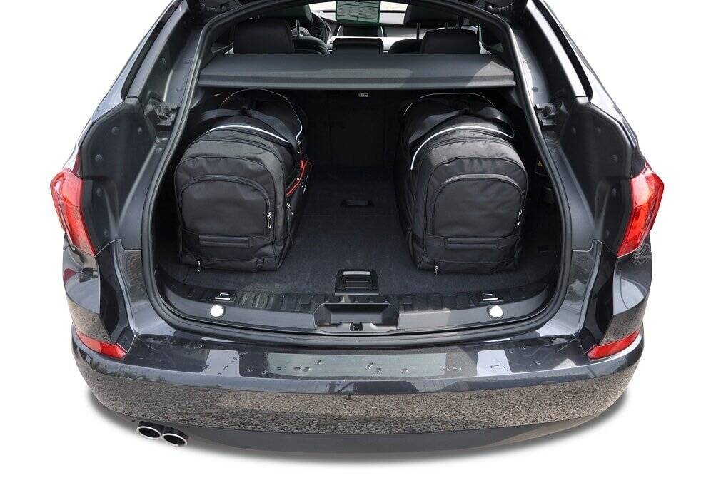BMW 5 GRAN TURISMO 2010-2017 4-väskor Aero #färg_Svart