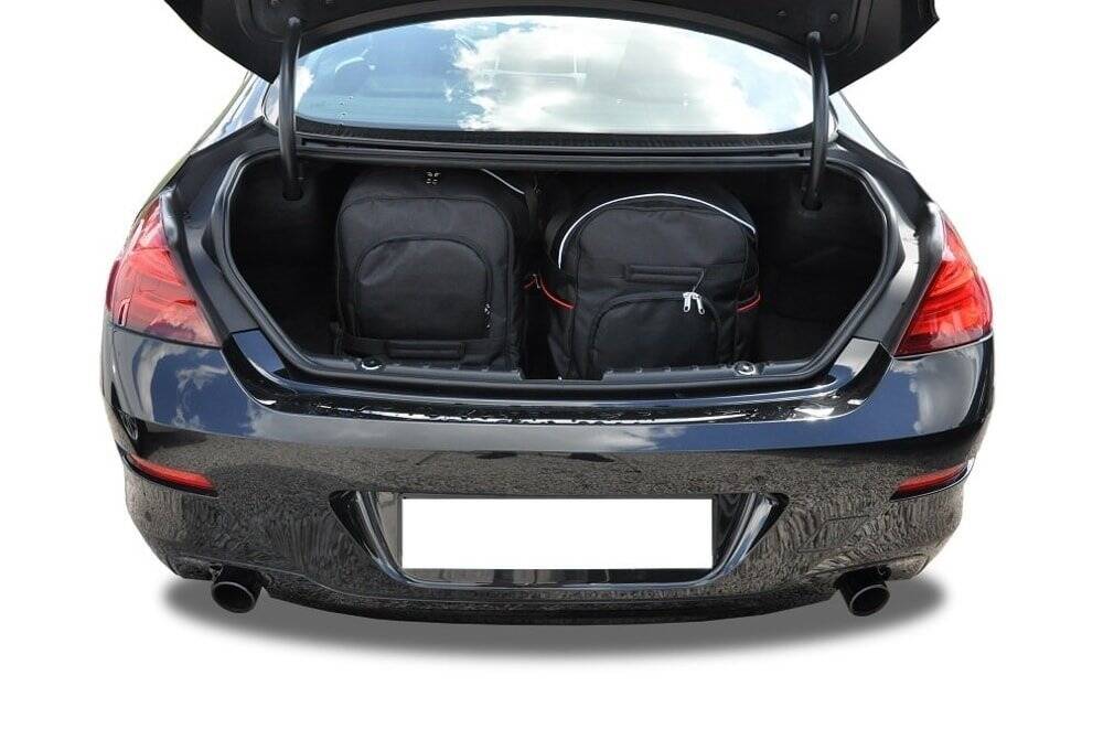 BMW 6 COUPE 2011-2018 4-väskor Aero #färg_Svart