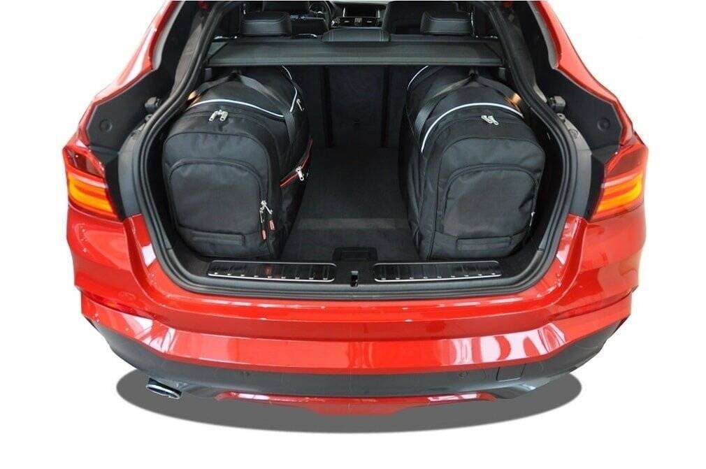 BMW X4 2014-2017 4-väskor Sport #färg_Svart