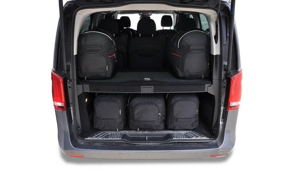 Mercedes-BENZ V EXTRA LONG 2014+ 7-väskor #färg_Svart