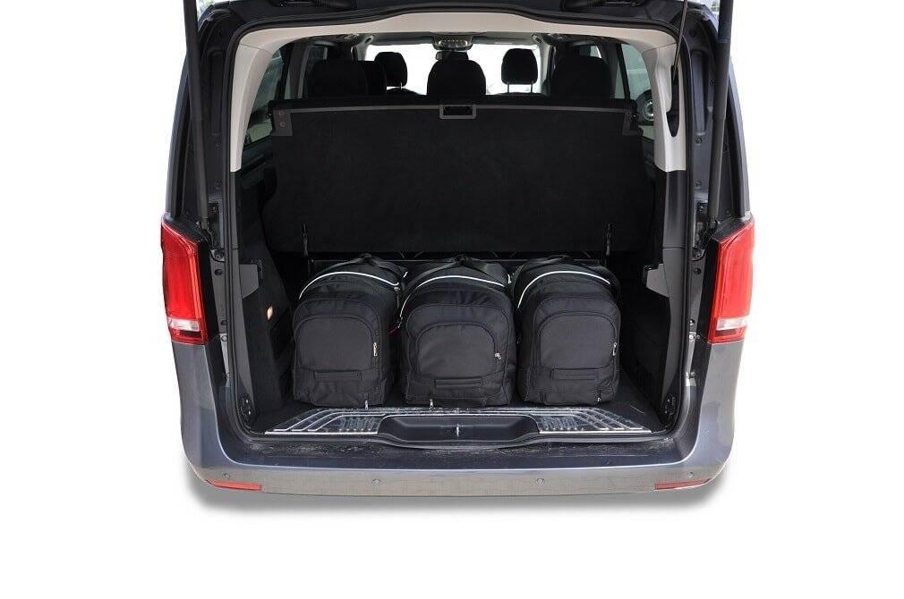 Mercedes-BENZ V EXTRA LONG 2014+ 7-väskor #färg_Svart