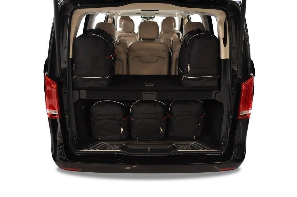 Mercedes-BENZ V LONG 2015+ 7-väskor #färg_Svart