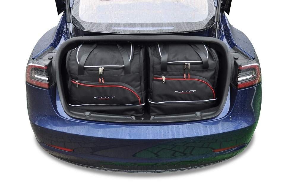 Tesla MODEL 3 EV 2017-2020 7-väskor Sport #färg_Svart