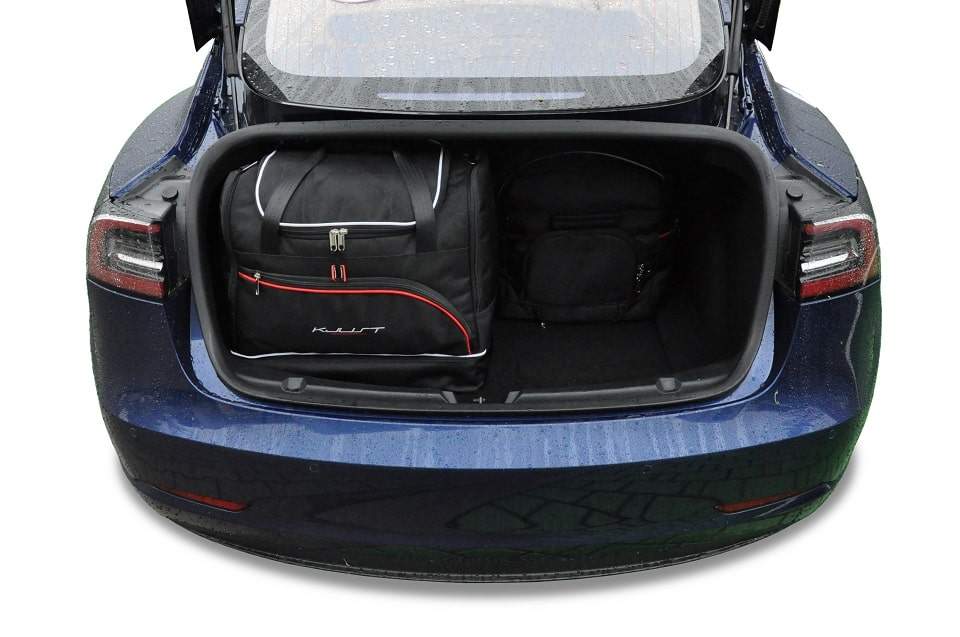 Tesla MODEL 3 EV 2017-2020 7-väskor Sport #färg_Svart