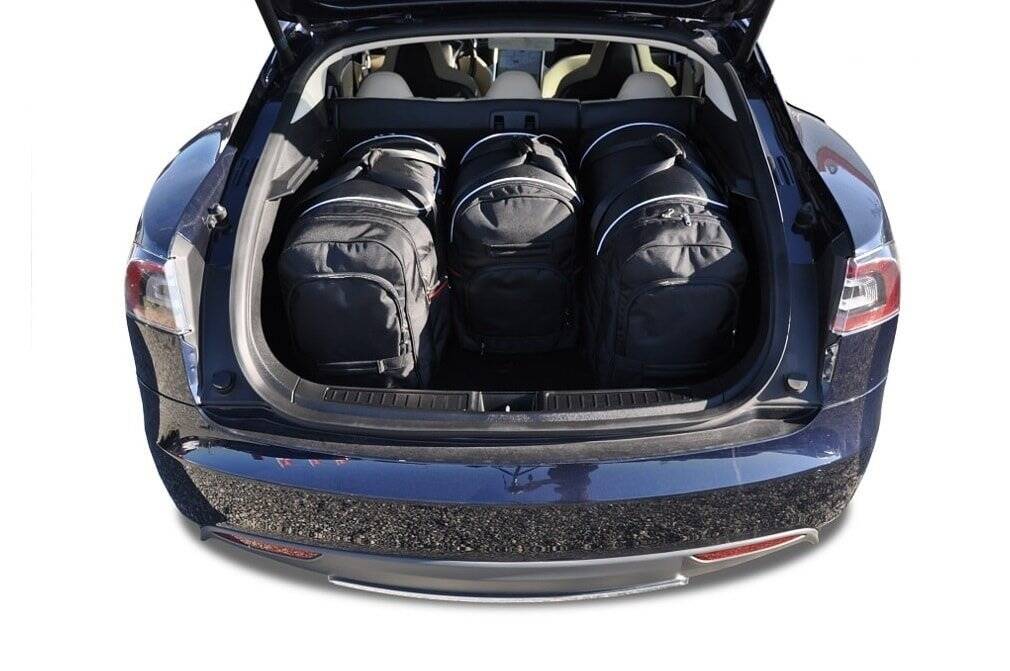 Tesla MODEL S EV 2012-2016 4-väskor Sport #färg_Svart
