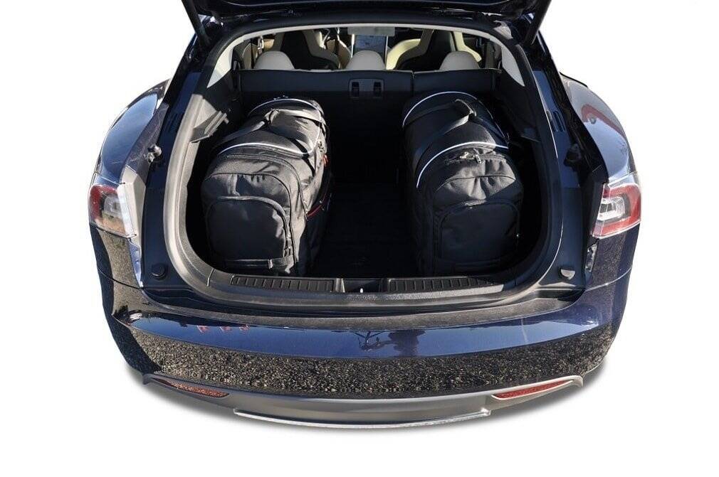 Tesla MODEL S EV 2012-2016 4-väskor Sport #färg_Svart