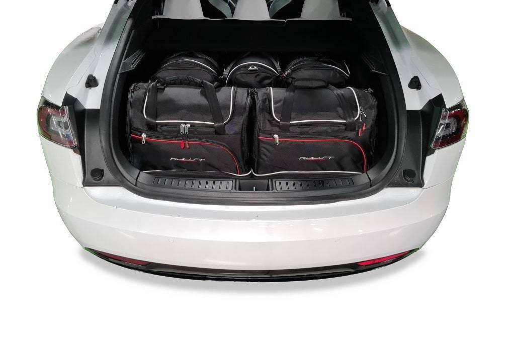 Tesla MODEL S EV 2016-2020 7-väskor #färg_Svart