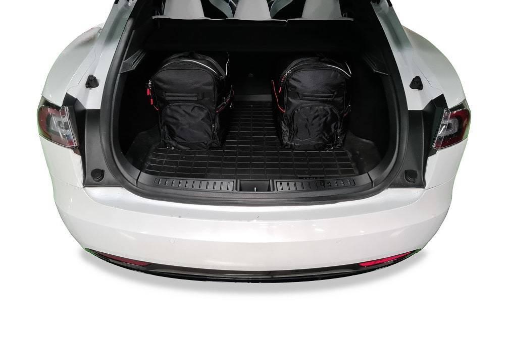 Tesla MODEL S EV 2016-2020 7-väskor #färg_Svart