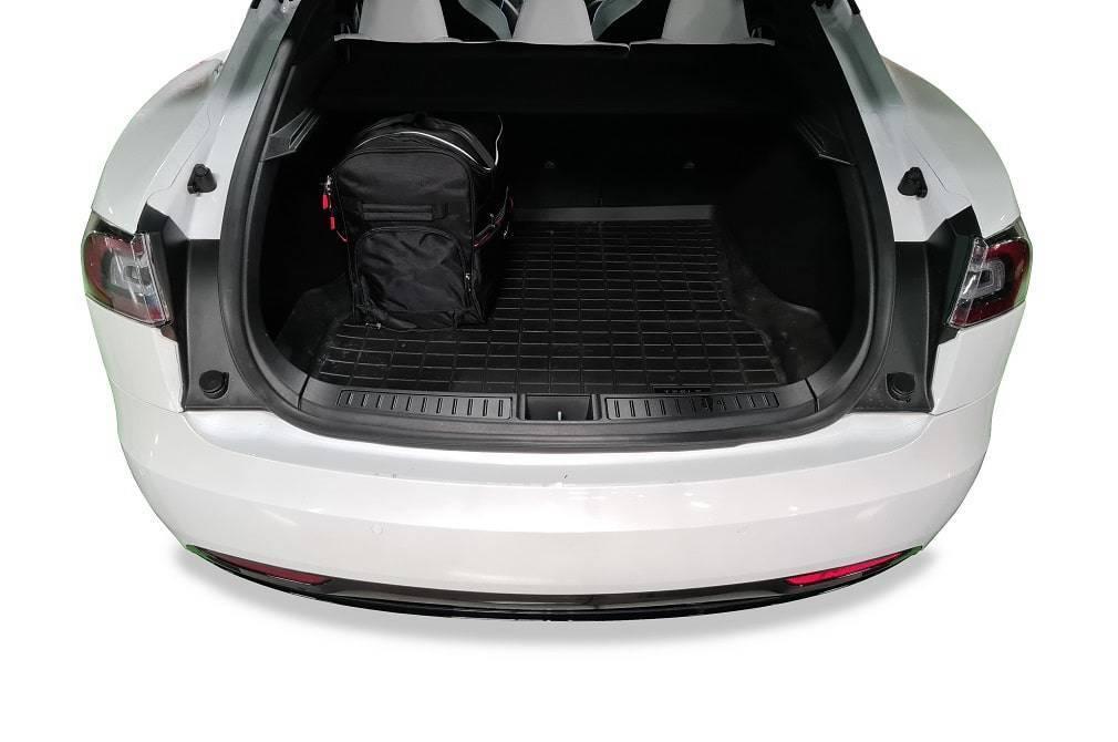 Tesla MODEL S EV 2016-2020 7-väskor #färg_Svart