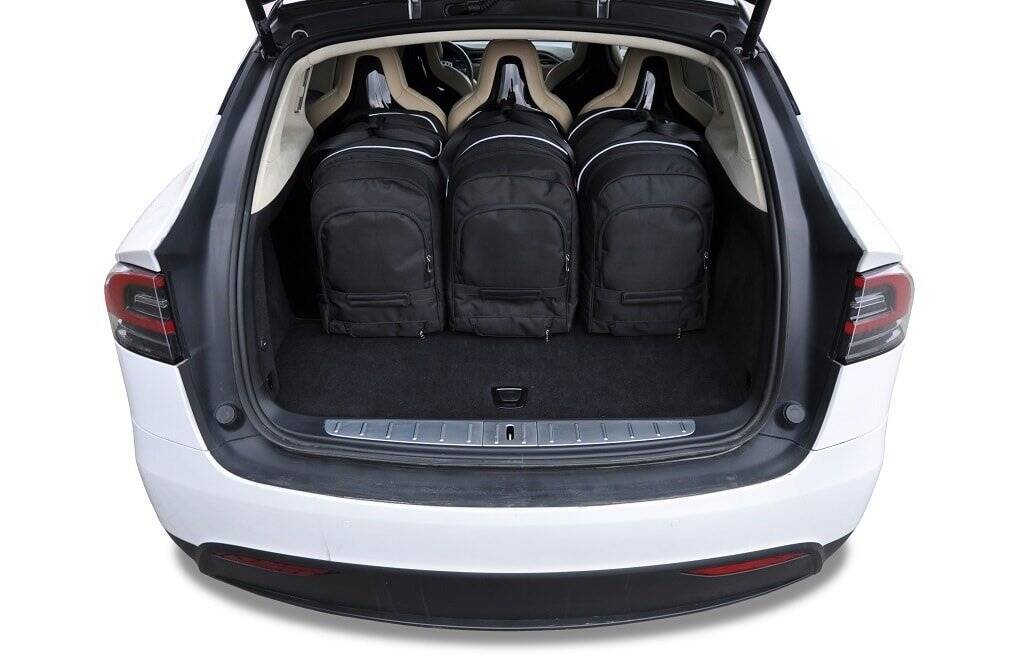 Tesla MODEL X EV 2016+ 5-väskor #färg_Svart