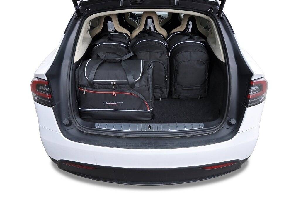 Tesla MODEL X EV 2016+ 7-väskor #färg_Svart