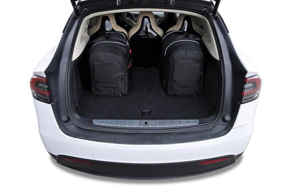 Tesla MODEL X EV 2016+ 7-väskor #färg_Svart