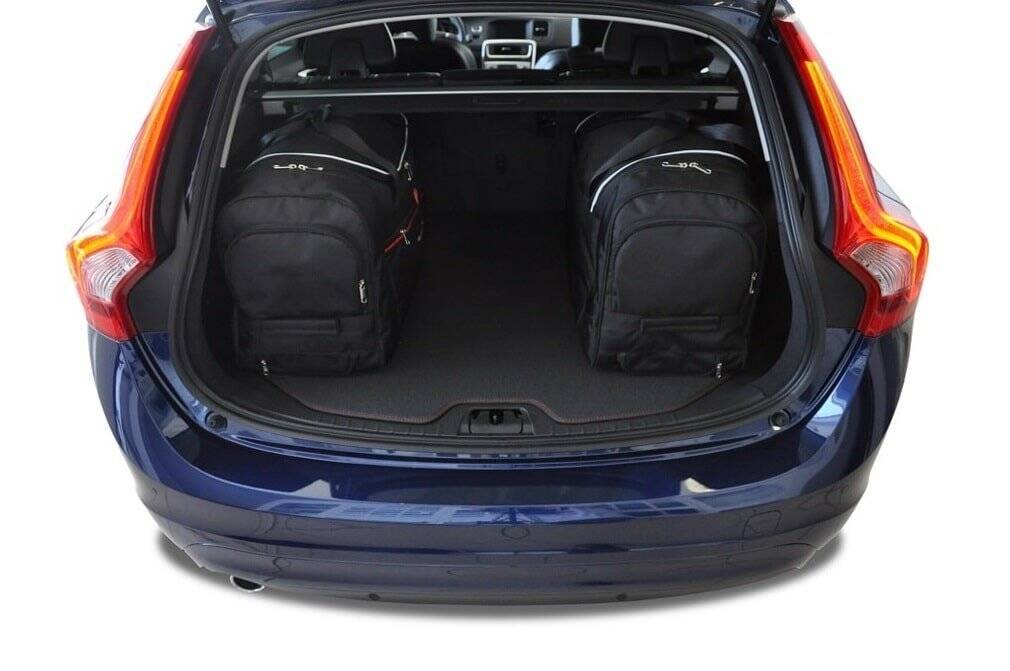 Volvo V60 2010-2018 4-väskor Sport #färg_Svart