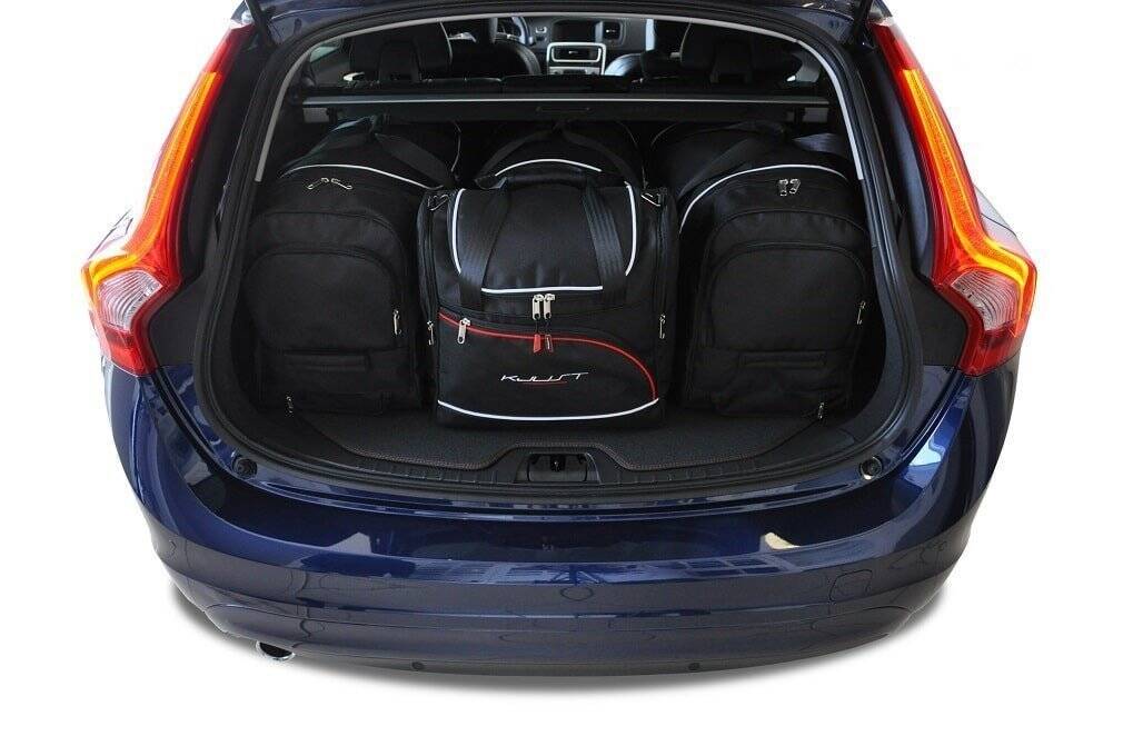 Volvo V60 2010-2018 4-väskor Aero #färg_Svart
